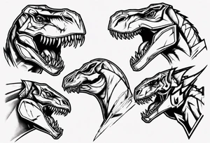 mighty morphin power rangers tyrannosaurus 
Christopher tattoo idea