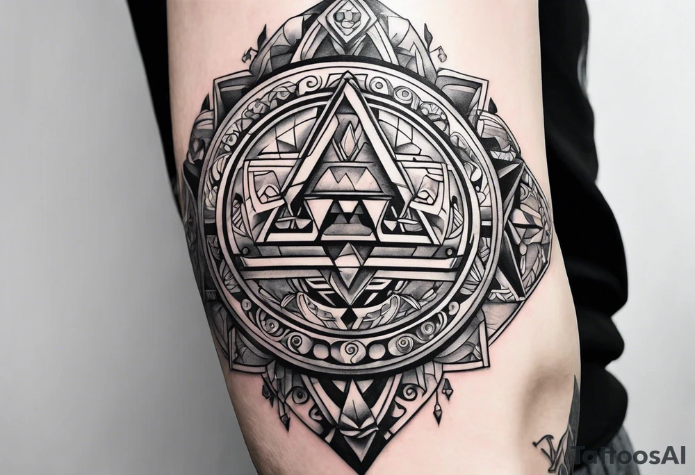 Legend of Zelda arm sleeve tattoo idea