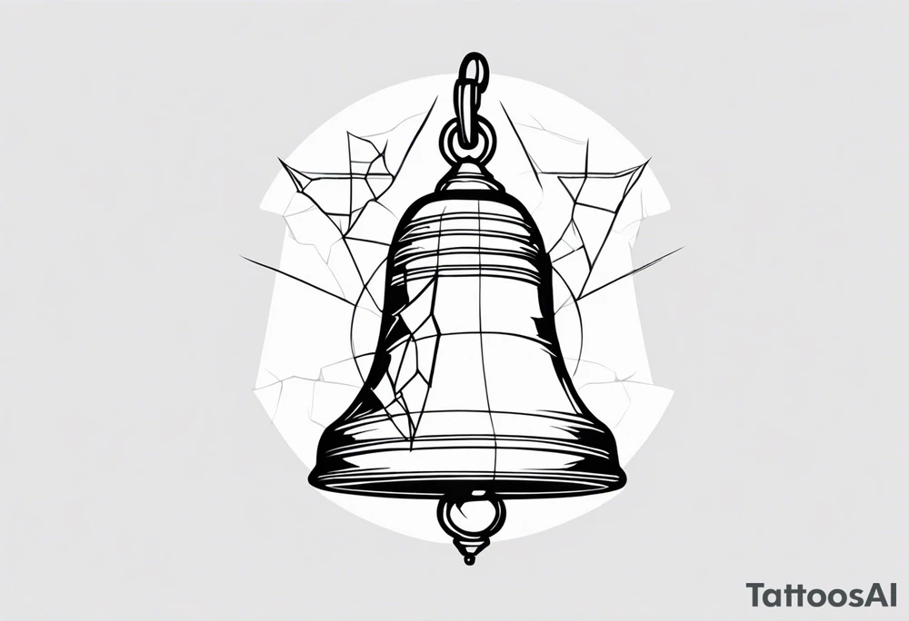 cracked bell tattoo idea