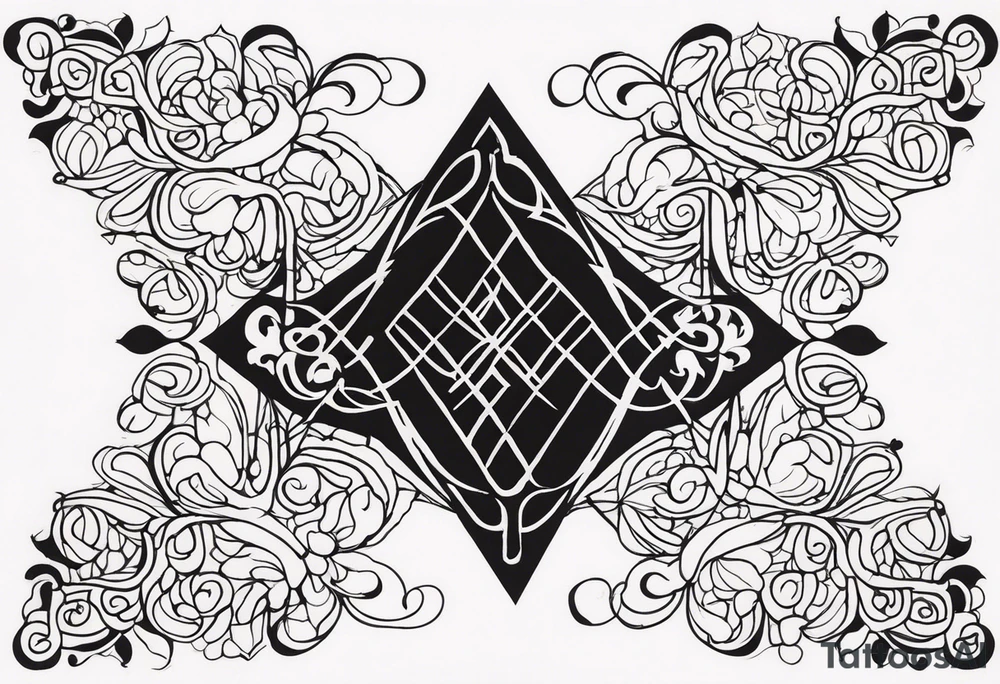 Hard times in cursive tattoo idea