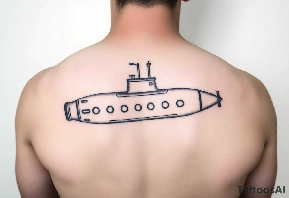 Submarine in a bottle tattoo idea