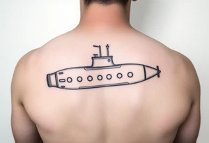 Submarine in a bottle tattoo idea