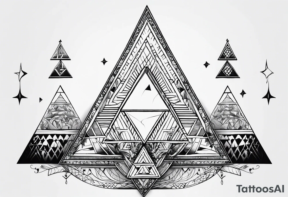 un triangulo simple sin adornos tattoo idea