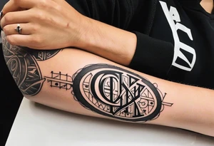 forearm tattoo that says  GenX OG tattoo idea