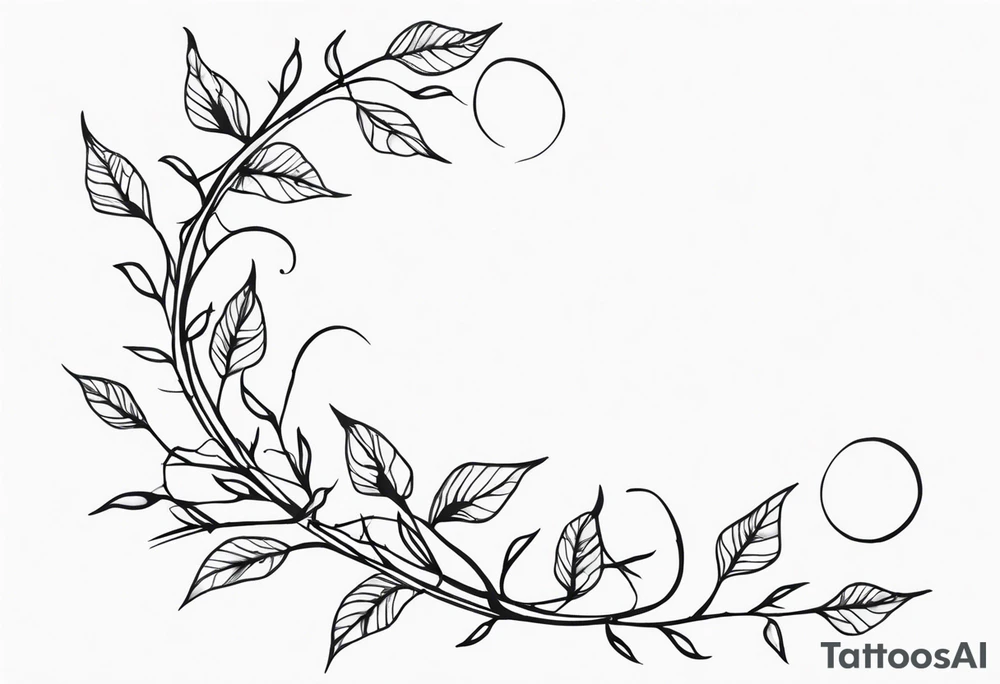 vines tattoo with thorns, randomly positioned from shoulder down tattoo idea