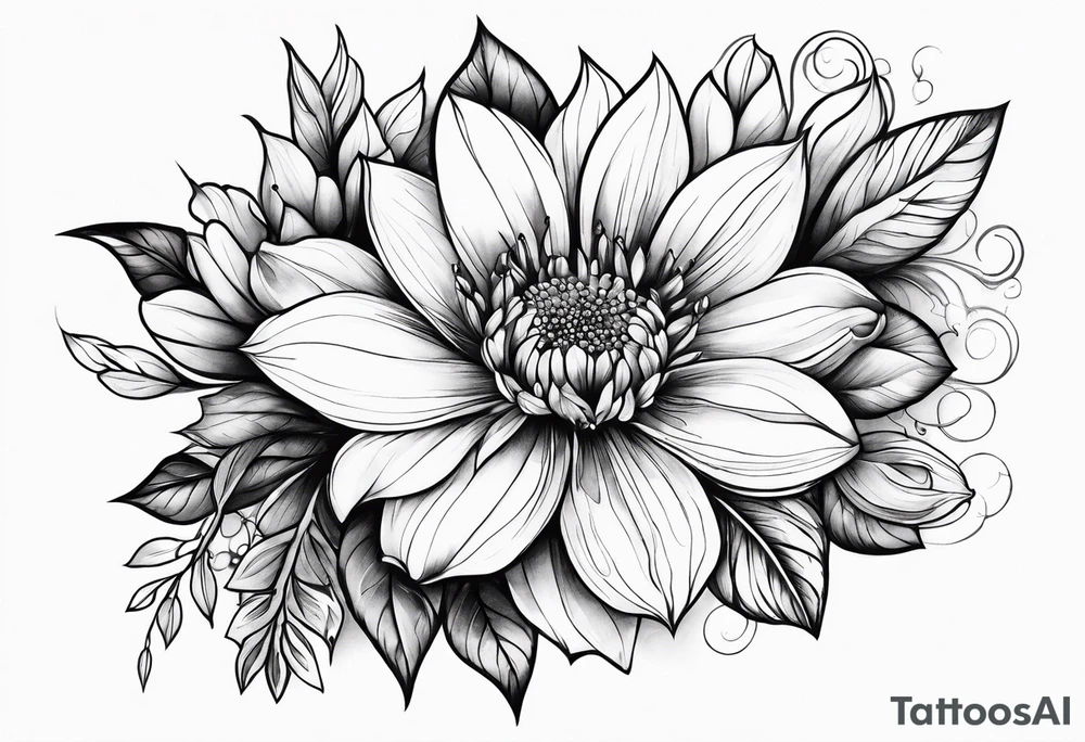 Flowers tattoo idea
