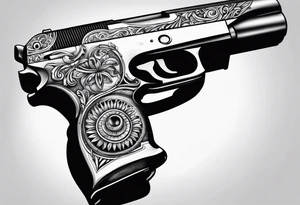 pistol tattoo idea