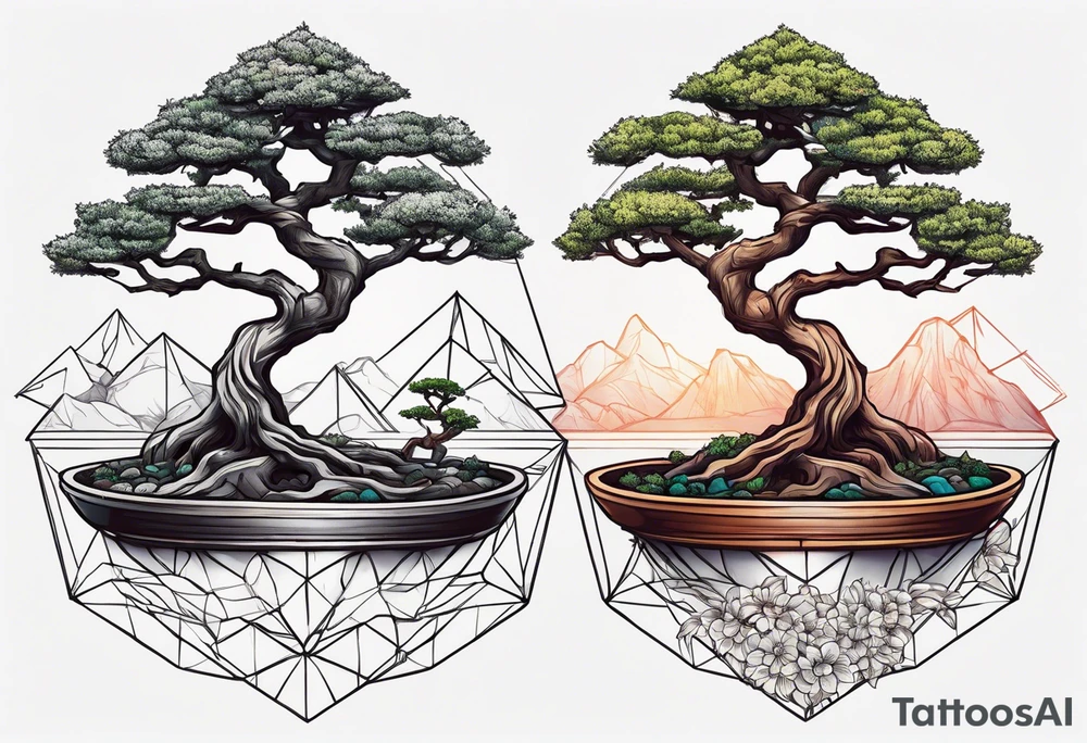 bonsai tree tattoo idea