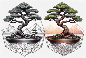 bonsai tree tattoo idea