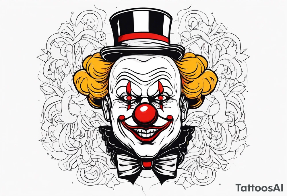 art the clown tattoo idea