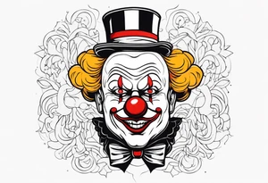 art the clown tattoo idea