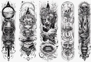 men’s arm sleeve tattoo idea