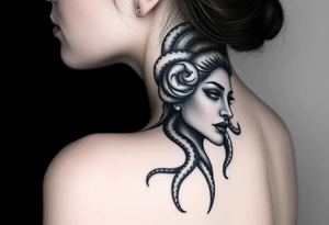 Side of Medusas face tattoo idea