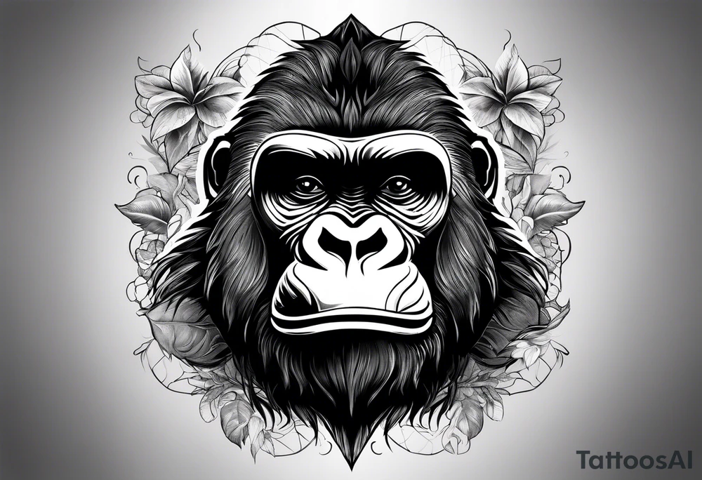 Gorilla tattoo idea