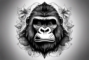 Gorilla tattoo idea