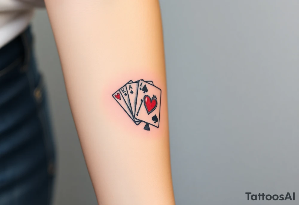 Royal Flush tattoo idea