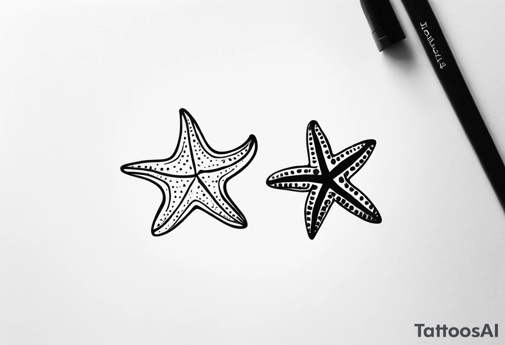 Dainty Shell/starfish wrist tattoo tattoo idea