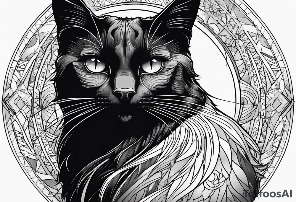 Black Cat tattoo idea