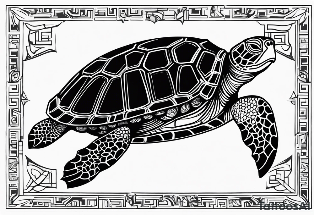 Wise Turtle tattoo idea