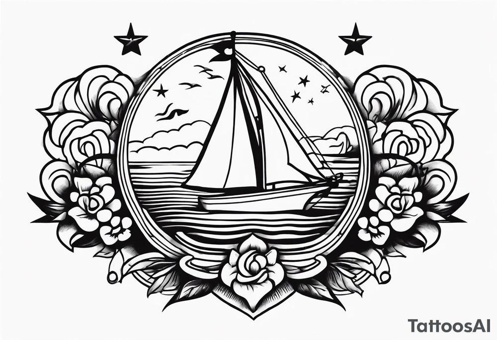 Sailor Jerry style tattoo flash tattoo idea