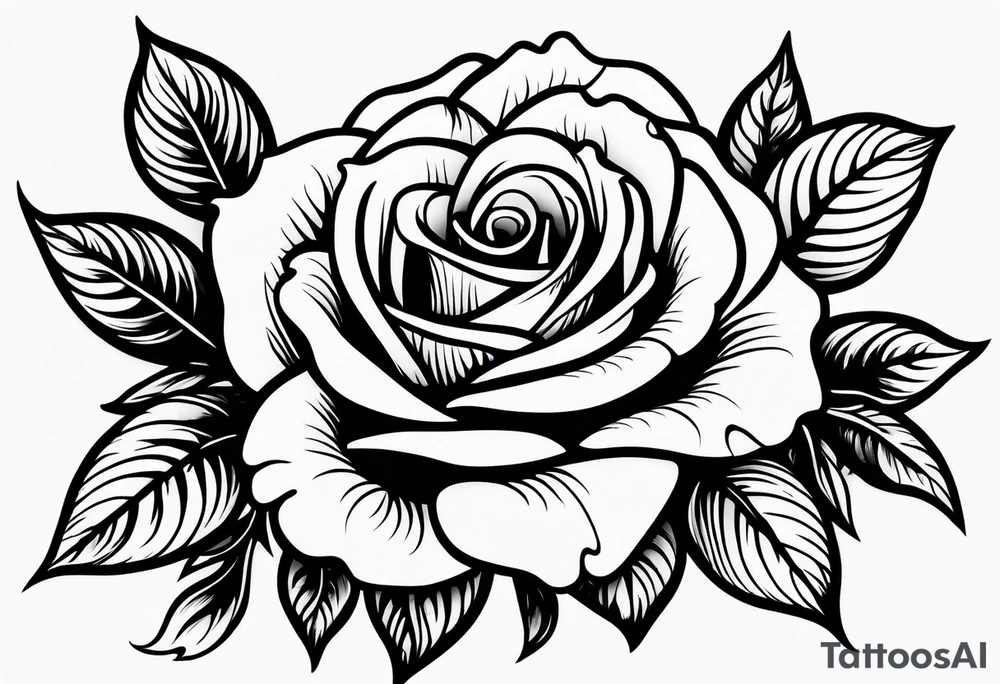 small rose garden tattoo idea