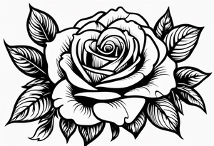 small rose garden tattoo idea