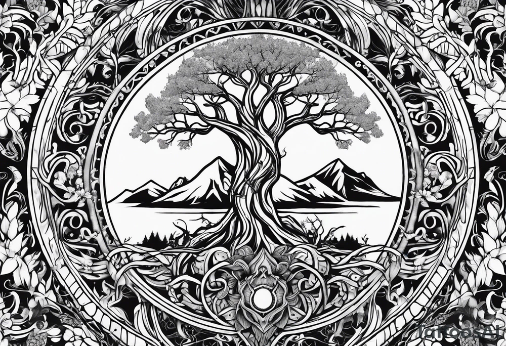 Yggdrasil 9 realm tattoo idea