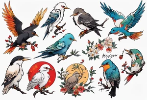 free bird tattoo idea