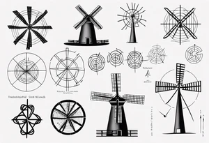 Friendship graph mathematically correct with a prime knot 6,1, dutch windmill graph tattoo idea
