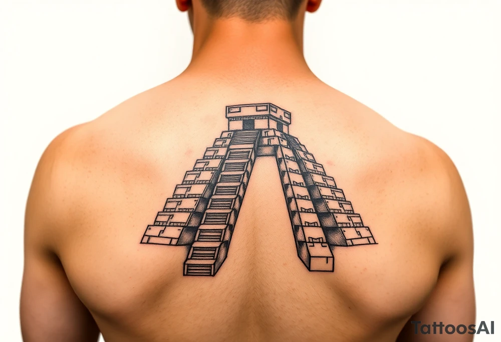 Quetzalcoatl pyramids tattoo idea