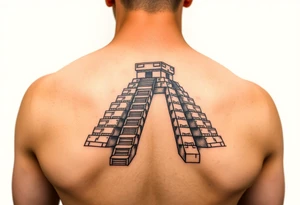 Quetzalcoatl pyramids tattoo idea