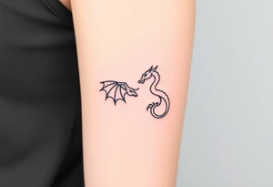 angel and dragon tattoo idea