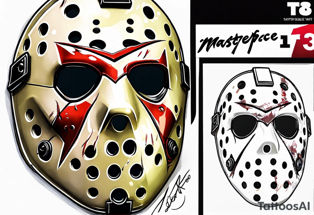 Friday the 13th Jason mask tattoo idea