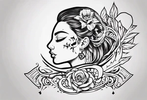 A design that incorporates the name Imara and symbolizes family tattoo idea