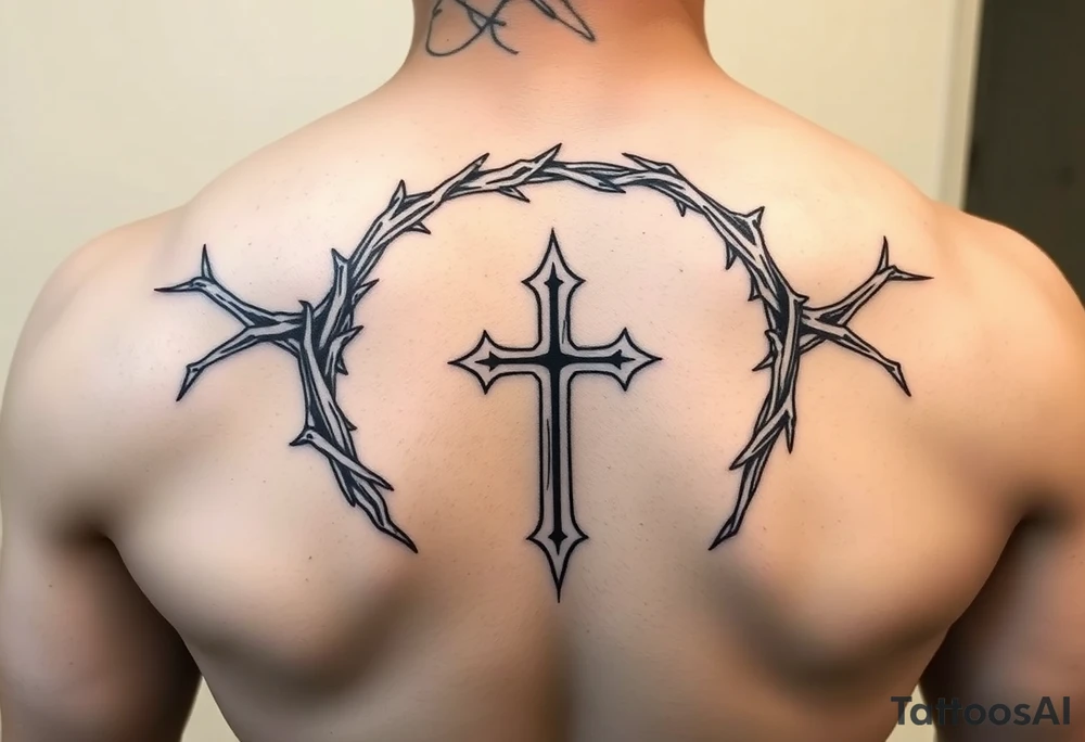 Crown of thorn Spiral wrap
 include God First + cross in the wrap tattoo idea