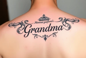Memorial for grandma who loved gambling tattoo idea