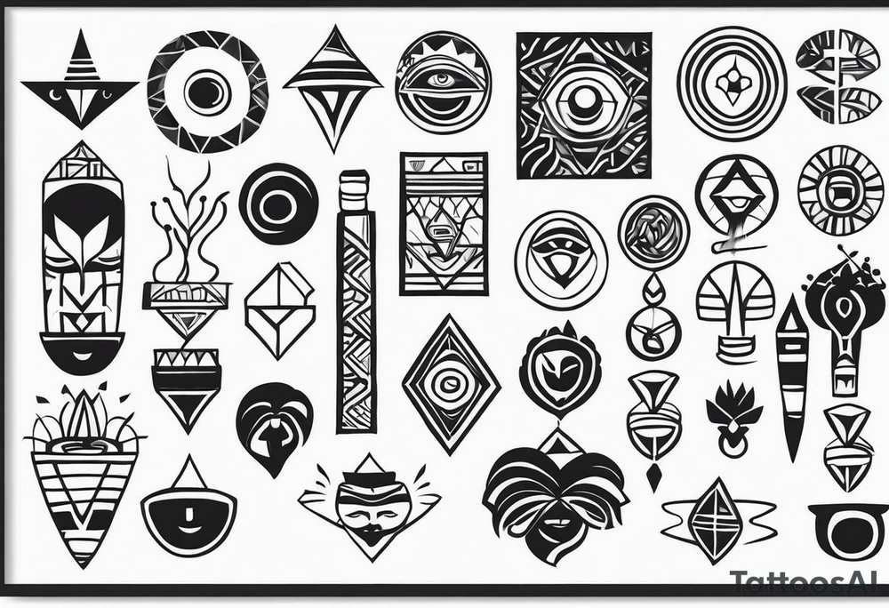 african symbolic cultural tattoos tattoo idea