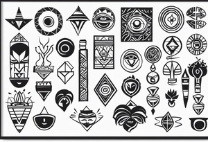 african symbolic cultural tattoos tattoo idea