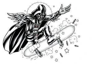 darth vader skateboarding, heaven, outdoors, harley davidson, bullets, puzzle
WORDS "Seth J. Carter"
12/29/88-01/06/24 tattoo idea