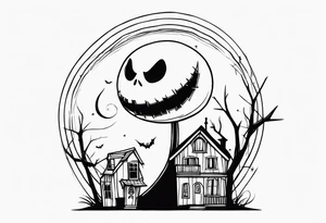 jack skellington's home tattoo idea