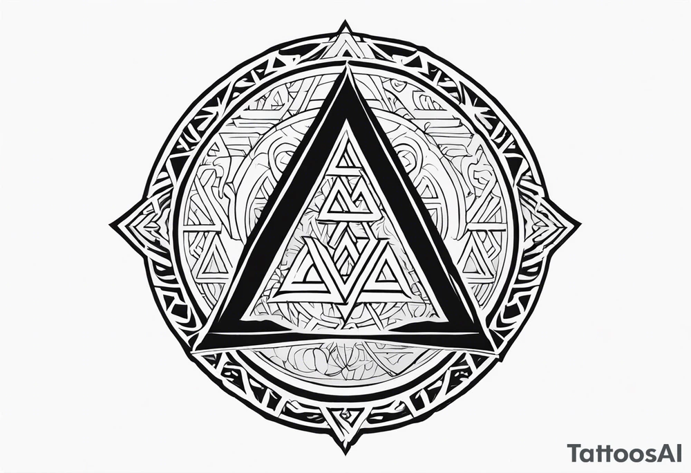 Valhalla fire runes fog
Sword shield valknut tattoo idea