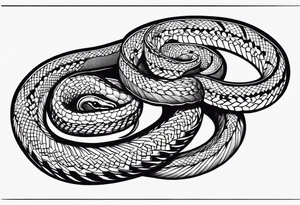 a corn snake tattoo idea