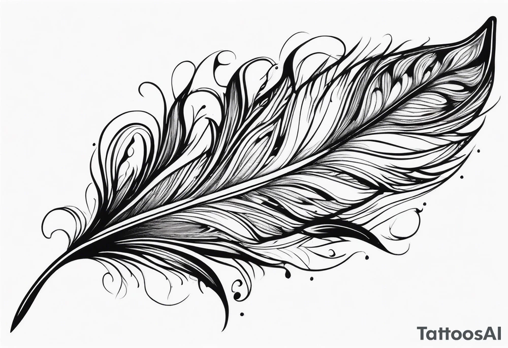 Feather Lightness tattoo idea