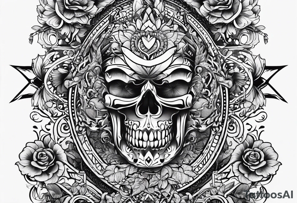 words say Hutting Est.2004 tattoo idea