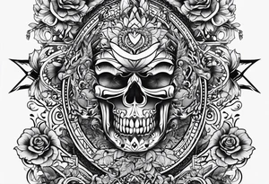 words say Hutting Est.2004 tattoo idea