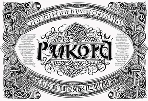 Viking prayer poem tattoo idea