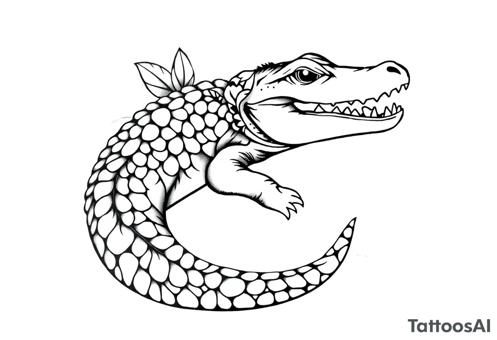 gator an oranges tattoo idea