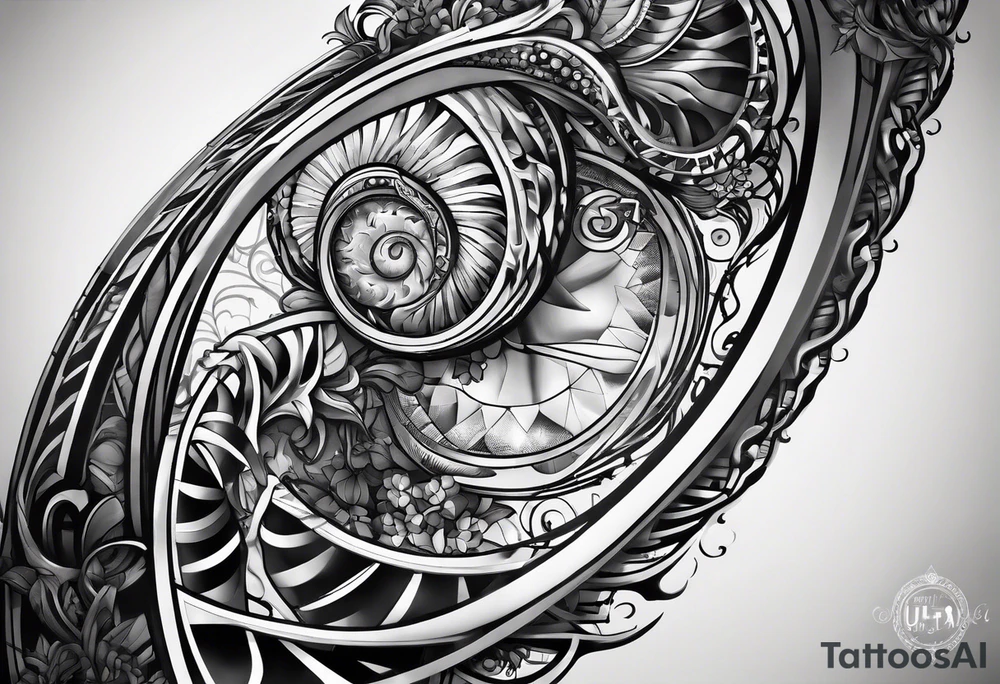 Dna strand tattoo idea