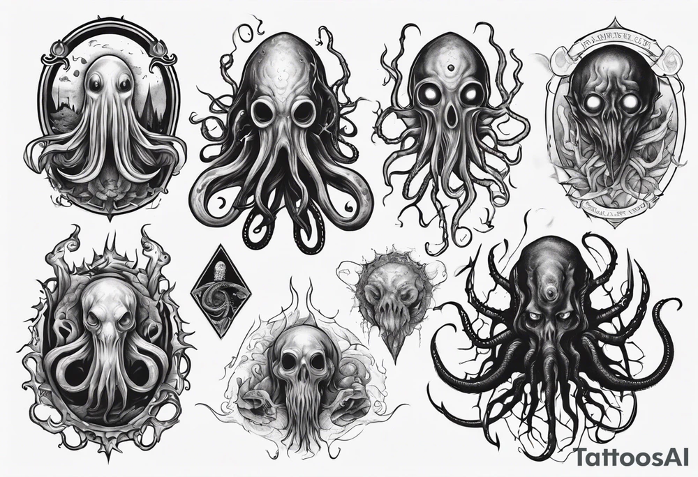 Lovecraftian horror tattoo idea