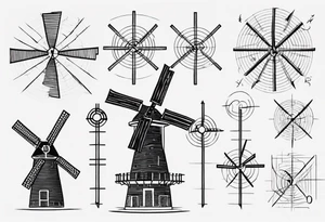 Friendship graph mathematically correct with a prime knot 6,1, dutch windmill graph tattoo idea